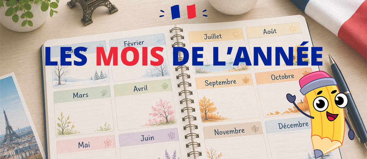 Los meses del año en francés con Monde Français