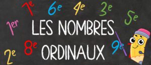 Los números ordinales en francés