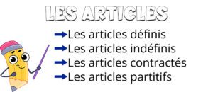 Los tipos de artículos en francés